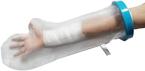 100% Waterproof Cast Cover for Shower Arm Kids, Fits Teenagers, Reusable Half Arm Cast Protector - Watertight Protection for Wound Hands, Wrists, Arms (18.50 in / 47 cm Length)