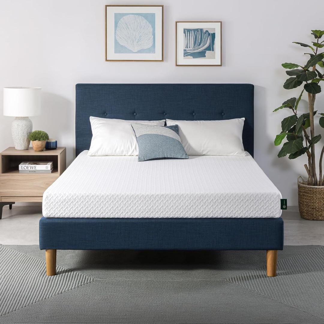 Zinus 6 Inch Queen Cooling Essential Memory Foam Mattress [NewVersion], Fiberglass Free, Medium Feel, Breathable Cooling Layers, Certified Safe Materials