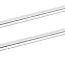 uxcell 2 Pcs Shower Door Handle, 440mm Hole Center Shower Glass Door Pull Towel Bar 304 Stainless Steel Door Knob, Silver