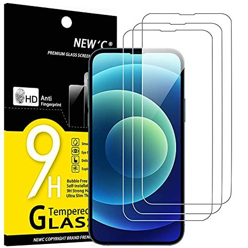 NEW'C 3 Pack Designed for iPhone X/XS Enhanced Tempered Glass Protection,Case Friendly, Ultra Resistant