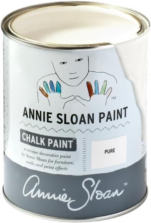 Annie Sloan Chalk Paint (Pure, 1 Litre/33.8 Fl Oz) a unique decorative paint for furniture, cabinets and home dcor with no sanding or priming