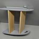 Reeple Wooden Step Stool, Two Step Stools, 300 lb. Load Capacity, with Safety NonSlip Pads and Handles, Bamboo Step Stool for Bathroom and Kitchen, Children's Christmas Gift (Grizzly)