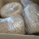 Rustic Rattan Pendant Light Fixture 3-Lights Farmhouse Bamboo Pendant Lighting Wicker Lamp Basket Woven Shade Chandelier for Dining Room Kitchen Island Living Room Bedroom