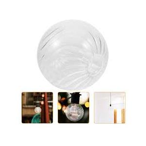 PRETYZOOM Clear Glass Globe Lamp Shades 100mm G9 Light Bulb Cage Guard Globe Lighting Replacement Glass Shade Modern Clear Lampshade Accessories for Pendant Wall Sconces