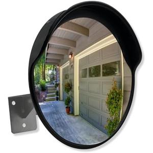 SECURITYMAN 12-Inch Convex Mirror for Blind Spots – Indoor Security Mirror for Close Range Viewing Up to 20 Ft – Shatterproof with Wide Fisheye 90° View