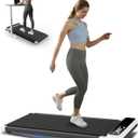 Walking Pad 2 in 1 for Walking and Jogging, Under Desk Treadmill for Home Office with Remote Control, Portable Walking Pad Treadmill in LED Display