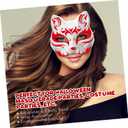 STOBOK 10pcs Blank Paper Mask Diy Adult Printable Masquerade Mask Blank Cat s Craft Face s Faces Paintable s Cats Furry Plain Animal Paintable White (White)