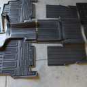 LASFIT Floor Mats & Trunk Mat for Jeep Grand Wagoneer 2022-2025 7 Seats Only (NOT Fit for L or 8 Seats) All Weather TPE Custom Fit Floor Liners Cargo Mat Black