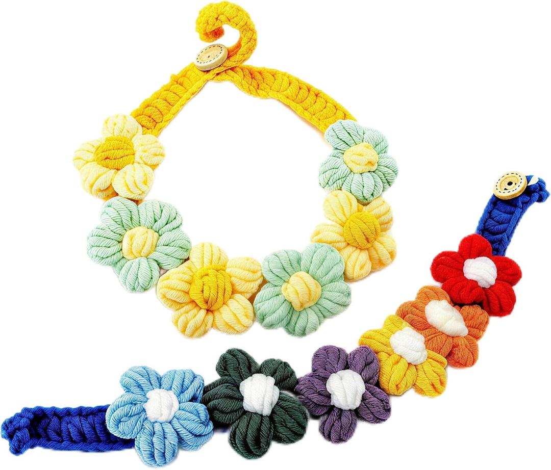 2Pack Knitted Small Bow Tie Collar