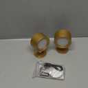 Lightbiz LED Wall Lights 2 Pcs with Remote, Wall Sconces Lamp Rechargeable Battery Operated, 3 Color Temperatures & Dimmable Magnetic 360° Rotation Cordless for Bedroom Bedside (Gold)