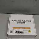 5plots 24 Pack 200 Hour Flameless Floating Candles, 2 Inches White Waterproof Led Tealights for Wedding Vases Centerpieces Party Proposal Pool Decor Decoration