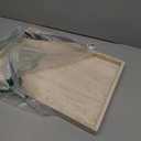 BUICCE Rectangular Decorative Serving Tray,Modern Travertine Large Coffee Table Tray