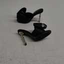 Cape Robbin Salsa Sexy High Heels for Women, Oval Open Toe Shoes Heels (8.5, Black)