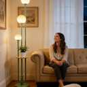 Lightdot 63IN Floor Lamp with 3 Green U-Pole, Modern Floor Lamp with 3000K Warm White LED Bulbs Included, Modern Tall Lamp with 5Lbs Heavy Base for Living Room/Wedding/Party/Sofa Beside/Corner Decor