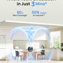 DREO Fan for Bedroom, Table Air Circulator for Whole Room, 11 Inch, 60ft Strong Airflow, 120 adjustable tilt, 20db Low Noise, Quiet, 3 Speeds, 2025 New Desk Fan for Office, Kitchen, Home