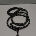 Amazon Basics Round Dog Leash, Heavy Duty, Durable Rope for Small, Medium, and Large Dogs, Lightweight Design for Walking, Training, and Outdoor Activities, Black, 6 Ft