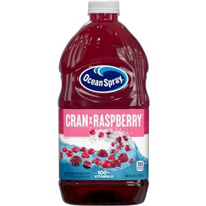 Ocean Spray® Cran-Raspberry® Cranberry Raspberry Juice Drink, 64 Fl Oz Bottle, BB 18 OCT 26