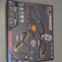 Slot Car Race Track Sets for Boys Age 4 5 6 7 8-12, Electric Race Car Track with 4 High-Speed Racing Car, Dual Racing Game Lap Counter Circular Overpass Track, Christmas Birthday Gifts Toys for Kids