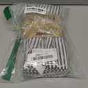 INFEI Plain Striped Cotton Linen Blended Dinner Cloth Napkins - Set of 12 (40 x 30 cm) - for Events & Home Use (Black)