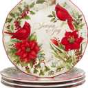 Certified International Winter's Medley 11" Dinner Plates, Set of 4, Multicolor, Large