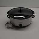Crock-Pot 7 Quart Oval Manual Slow Cooker, Stainless Steel (SCV700-S-BR), Versatile Cookware for Large Families or Entertaining