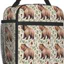 Bear Lunch Box Insulated Lunch Bag for kids Girls Boys,Reusable Lunch Box Containers for Women Men,Durable Cooler Tote Bag Lunchbox for Office/School/Picnic
