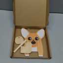Wooden Spectacle Eye Glasses Holder, Cute Creative Animal Glasses Holder, Cute Handmade Wood Carved Animal Eyeglass Holder Display Stand, Christmas New Year Gift Home Office Desktop Decor (corgi)