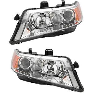 Pair of Headlight Assembly AC2518106 AC2519106 Replacement for 2004-2005 Acura TSX Base Sedan 4-Door Driver and Passenger Side