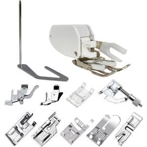 Open Toe Walking Foot W/ Guide Set for Brother, Singer, Janome and More Sewing Machine Accessory Kit Quilting and Sewing Stitch Through Multiple Layers