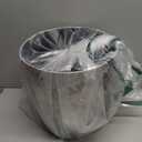 10L Retro Style Kitchen Trash Can Bedroom Trash Bin Wastebasket for Bathroom Office Living Room (Peacock)