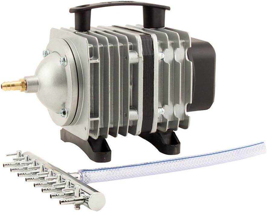 EcoPlus ECOair 5 Commercial Grade Air Pump 1300 GPH - 80 Watt Single Outlet with 8 Valve Manifold