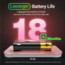 Ovutek Smart Scale for Body Weight, Digital Bathroom Scale BMI Weighing Body Fat Scale, Accurate Body Composition Scale Monitor for People's Health with Smartphone App, Compact Size, 400lb (Pink)