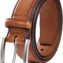 VATAN Men's Genuine Leather Dress Belts, Handmade Classic Every Day Leather Jeans Belt for Men Work Business Casual (56(Fits Waist 54"-55"))