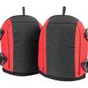 Lightweight Work Knee Pads for Men and Women with EVA Foam Padding, Adjustable Straps and Easy-Fix Clips  Perfect for Gardening, Light Construction and Comfort Work (RED)