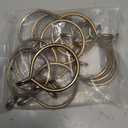 Ivilon Drapery Eyelet Curtain Rings - 2.3" Ring for Curtain Hook Pins, Set of 14 - Warm Gold