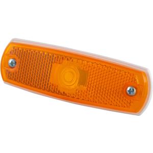 Grote 45713 Low-Profile Clearance Marker Light with Built-in Reflector and Bezel - Amber