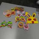 9 Pcs Easter Glasses Party Decor - Glitter Bunny and Egg Sunglasses Frames, Novelty Costume Eyeglasses Photo Props for Adults and Kids, Spring Holiday Favors for Fun Parties, Easter Day Celebrations