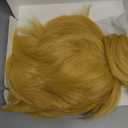 Kids Blonde Wig Short Blonde Wig with Bun for Cosplay Heat Resistant Synthetic Wig with Wig Cap