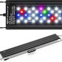 SEAOURA Led Aquarium Light for Plants-Full Spectrum Fish Tank Light with Timer Auto On/Off, 24-30 Inch, Adjustable Brightness, White Blue Red Green Pink LEDs with Extendable Brackets for Freshwater
