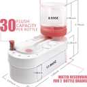 Pink Paint Brush Cleaner with 20 Painting Brushes, 2 Mini Canvas, 1 Mini Easel Stand, No Assembly Required Paintbrush Rinser