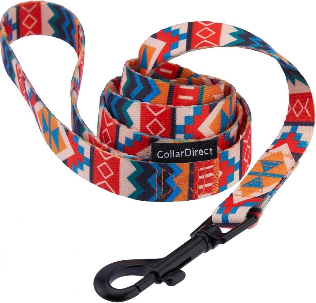 CollarDirect Nylon Dog Leash 5ft Tribal Pattern Durable Walking Pet Leashes for Dogs Small Medium Large Puppy (Pattern 3, S)