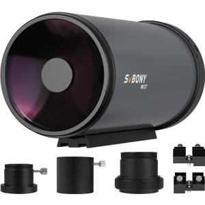 SVBONY MK127 Telescope for Adults, 127mm Aperture f/11.8 Mak Telescope OTA
with 0.65x Flat-Field Reducer, Dual-Speed Focuser, Catadioptric Telescope, for Planetary Visual, Nebula Astrophotography