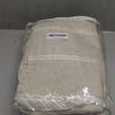 Boho Blackout Curtains 63 Inches Long Beige Linen Blend 2 Panels with Tassels and Cotton Embroidery, Farmhouse Vintage Rustic Rod Pocket Drapes for Living Room or Bedroom