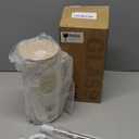 Glass Tumbler with Straw and Lid, 32 oz Glass Cup with Handle, Glass Water Bottles with Time Marker, Silicone Protective Sleeve - White