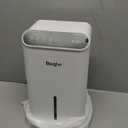 Dehumidifiers, Dehumidifier for Home (85 OZ, 800 sq.ft) Quiet Small Dehumidifier for Bedroom Bathroom Basement with Drain Hose, 3 Gear Timer, Sleep Mode, Auto Shut Off, 7 Color Ambient Light (Black White)