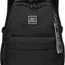 CaranY 30L Kids School Backpack for Girls Boys 8-18-Lightweight Water-Resistant Design,Multiple Pockets,Adjustable Straps Durable Bookbag for Elementary to High School Students (Black) (Large)