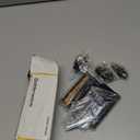 goldenwarm 3 Pack Black Self Closing Door Hinges with 5/8'' Radius Corners - Adjustable Tension Soft Close Hinges for Interior/Exterior Doors, Heavy Duty 4 Inch Hinges with Durable & Quiet Closure