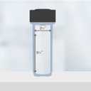Sediment Water Filtration System with Clear 2.5X 10" Housing 3/4 "Ports, Removes Dirt, Sand, Silt and Rust