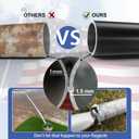 Heavy Duty 16 FT Flag Pole, Unbending 100MPH Wind Resistance, 12Gauge 95HBW Hard Aerospace Aluminum, In-Ground Flagpole Kit for Outside House