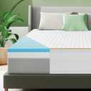Firm Queen Size Mattress Topper, 3 Inch High Density Support Memory Foam with Washable Deep Protector, Bed Topper with Ventilated Design, Enhanced Support for Back Pain&Pressure Relief, CertiPUR-US